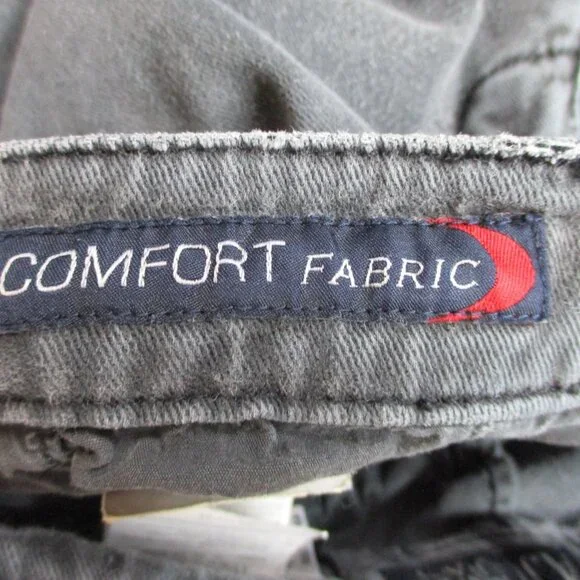 Armani Jeans Womens 32 Gray Denim Chino Slit Pockets Giorgi Comfort Fabric - Picture 10 of 16